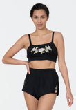Magnolia Bralette Set - Black -