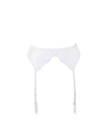 Bluebella Marseille Suspender Belt (White) - Bridal Lingerie