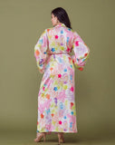 Sea Life Satin Maxi Robe -