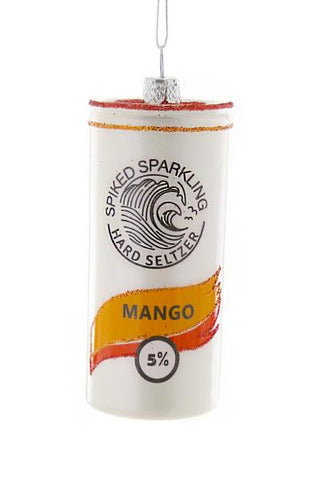 Spiked Sparkling Seltzer Ornament - Mango
