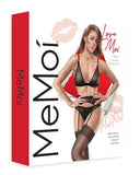 Tiffany Three Piece Garter Set - Black -