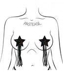 Pastease Tassel Glitter Star - Black One Size