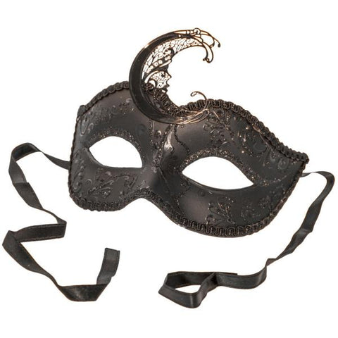 Donatella Venetian Mask - Black