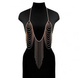 Sexy Bra Chain Necklace - Gold