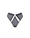 Nola High-waist Thong - Black -