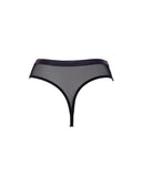 Nola High-waist Thong - Black -