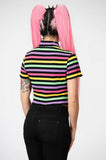 Rainbow Child Ribbed Crop Top - Rainbow -