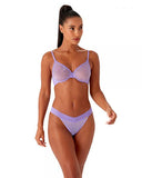 Glossies Tanga Thong - Violet -