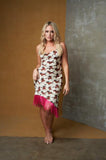 Horse Sateen Cowl Slip with Fringe -