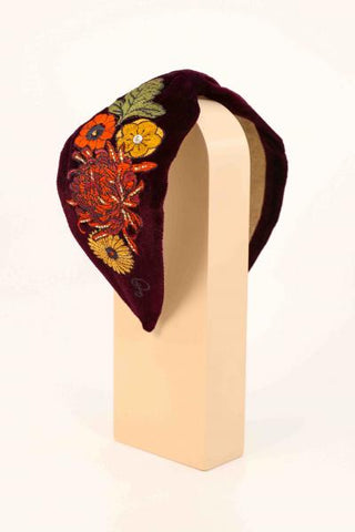 Embroidered Headband - Vintage Flora
