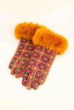 Bernadette Gloves - Mustard Mosaic