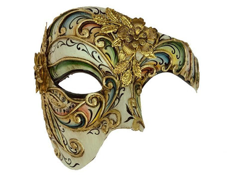 Phantom Gold Flower Mask - Multi