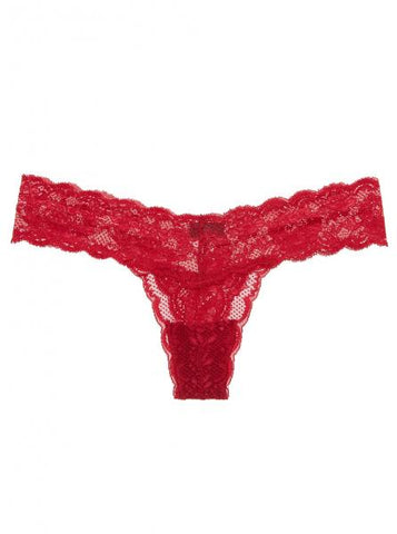 Never Say Never Cutie Low Rise Thong - Mystic Red - One Size