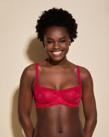 Never Say Never Balconette Bra - Mystic Red -