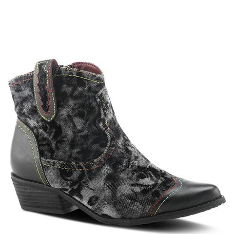 Countrypop Leather Combo Boot - Black Multi -