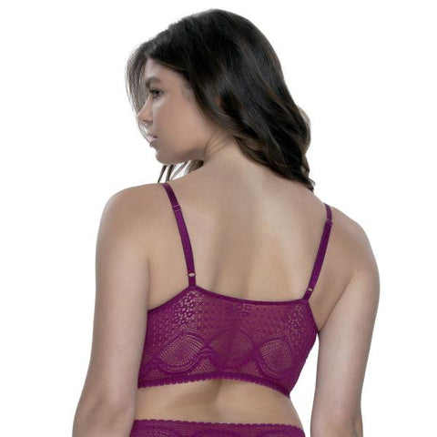 Finesse Stretchy Lace Cami Bralette - Black Lily - – BB Store