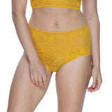 Finesse Stretchy Mock-Wrap Brief - Golden Yellow -
