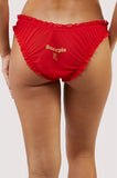 Scorpio Chiffon Star Sign Panty - Red -
