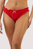 Scorpio Chiffon Star Sign Panty - Red -
