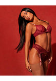 Superboost Lace Suspender - Cranberry/Raspberry Sorbet -