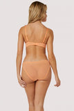 Naomi Floral Embroidered Plunge Bra - Orange -
