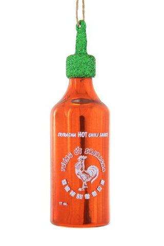 Sriracha Chili Sauce Glass Ornament