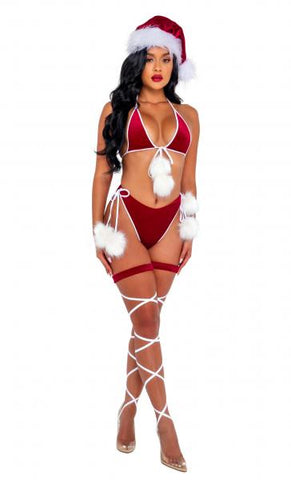 Holiday Spirit Bikini Set - Red/White -