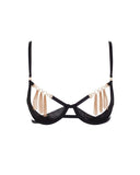 Aurora Open Bra - Black/Gold -