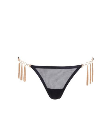 Aurora Thong - Black/Gold -