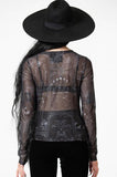 Cosmina Mesh Top - Black -