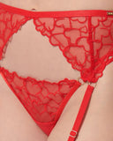 Valentina Suspender - Red -