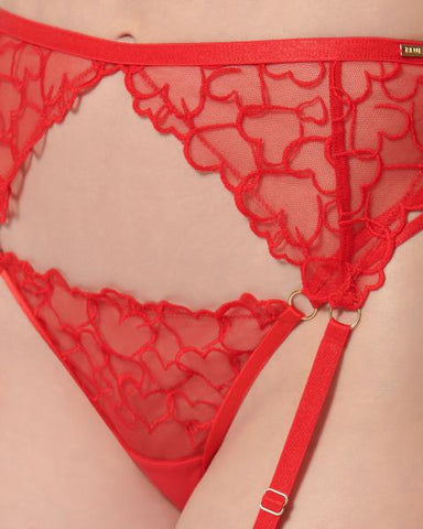Valentina Suspender - Red -