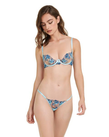 Calista Bra - Blue Topaz/Sheer -
