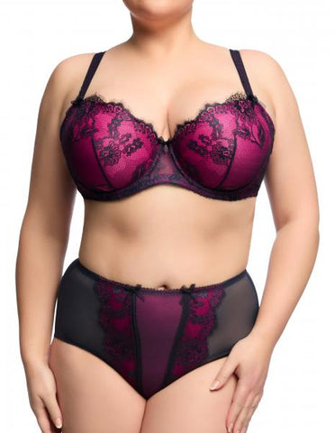 Savoir Faire Full Figure Underwire Bra - Navy -