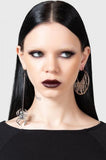 Vicious Web Hoop Earrings - Silver