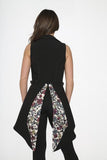 Floral Vest Dress - Black -