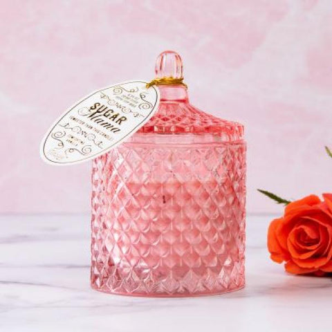 Crystal Sugar Mama Candle - Pink