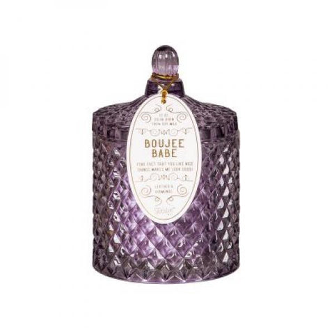 Crystal Boujee Babe Candle - Purple