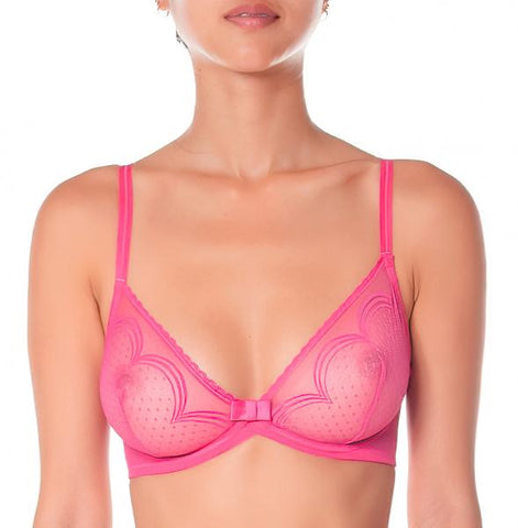 Ladies Night Underwire Bra - Fuchsia -