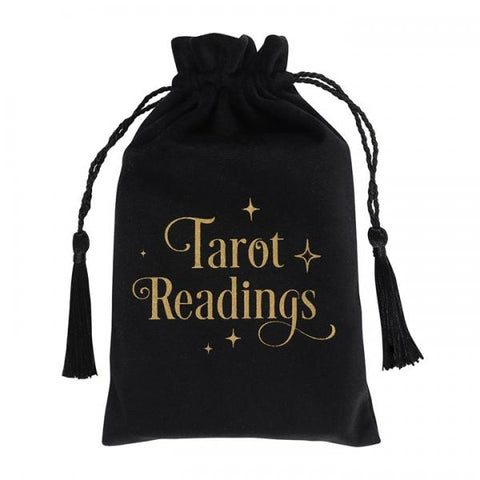 Tarot Readings Drawstring Pouch - Black
