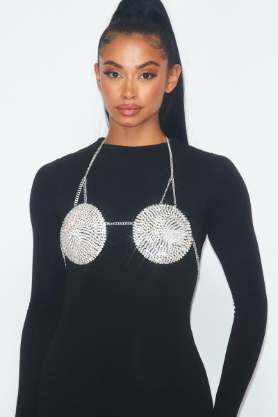 Rhinestone halter bra top new arrivals