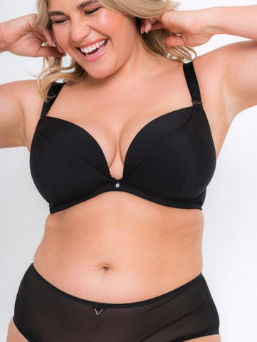 Superplunge Multiway Padded Plunge Bra - Black -