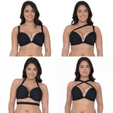 Superplunge Multiway Padded Plunge Bra - Black -