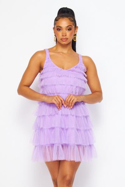 Lavender sales sleeveless dress