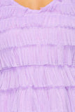 Tulle Tiered Tank Dress - Lavender -