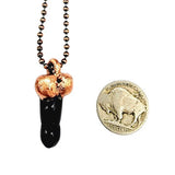 Obsidian Lil' Pecker Penis Necklace