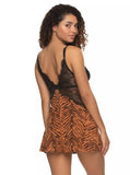 Noire Modale and Lace Chemise - Sand Tiger -