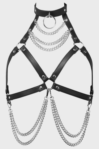 On A Leash Harness Top - Black -