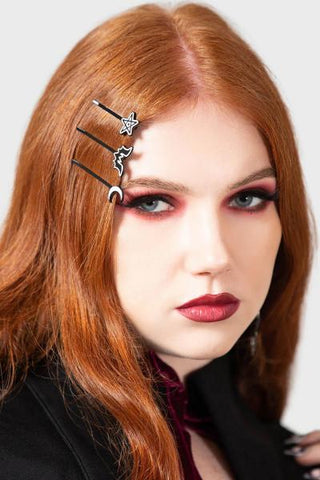 Noctem Hairpin Set - Black/White