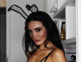 Honey Bunny Lace Ears - Black